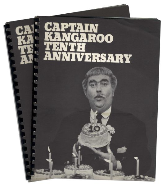 Set of Eight Captain Kangaroo Anniversary Booklets -- Commemorating the Show's 10th Anniversary & 5,000th Broadcast