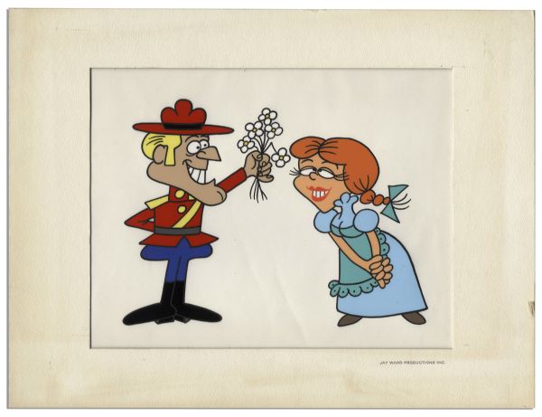 Ray Bradbury Personally Owned ''The Rocky and Bullwinkle Show'' Animation Cel Featuring Dudley Do-Right & Nell