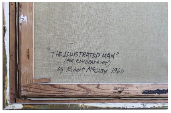Ray Bradbury Personally Owned Oil Painting of ''The Illustrated Man''