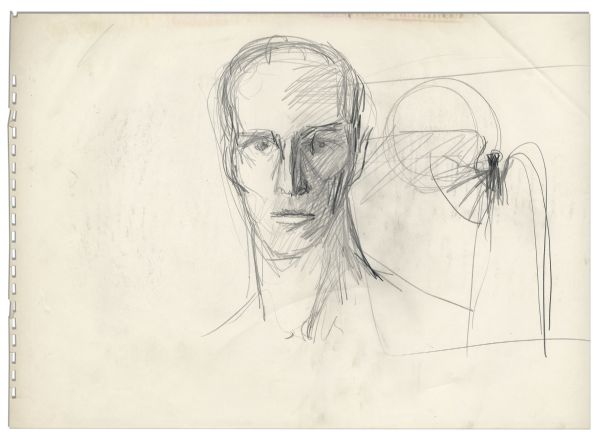 Ray Bradbury's Personal Collection of Joseph Mugnaini Original Concept Drawings for ''Icarus Montgolfier Wright''