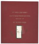 Ray Bradbury Hand-Notated Script for the 1977 Academy Awards -- His Own Copy