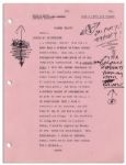 Ray Bradbury Hand-Notated Script for the 1977 Academy Awards -- His Own Copy