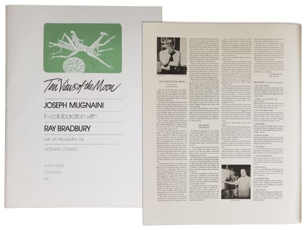 ''Ten Views of the Moon'' Full Set of 10 Lithographs -- A Collaboration Between Joseph Mugnaini & Ray Bradbury -- Personally Owned by Bradbury -- ''20/150''