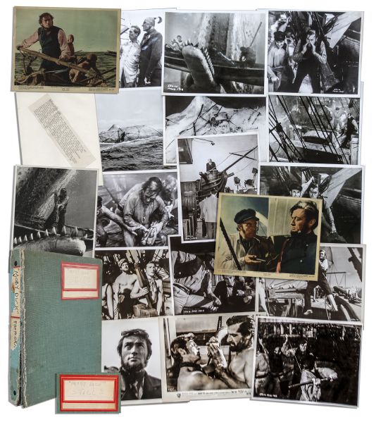 Ray Bradbury Personally Owned Lot of 33 Movie Stills From ''Moby Dick'', The 1956 Version Starring Gregory Peck & Co-Written by Bradbury -- Each Photo Measures 8'' x 10''