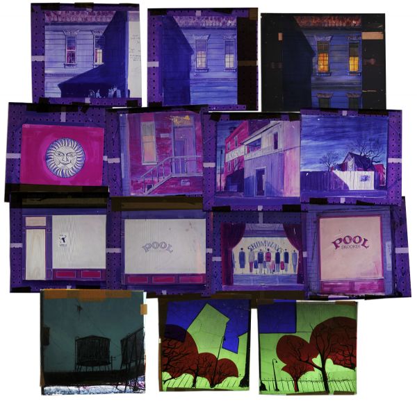 Ray Bradbury Personally Owned Lot of 14 Art Slides by Joseph Mugnaini