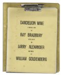 Ray Bradbury Personally Owned Script for the Musical Adaptation of His Novel, ''Dandelion Wine''