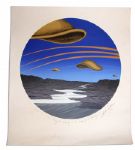 Ray Bradbury Personal Collection of Two Signed Aldo Sessa Silkscreen Prints