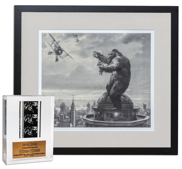 Ray Bradbury Personally Owned ''King Kong'' Limited Edition Poster & Film Strip