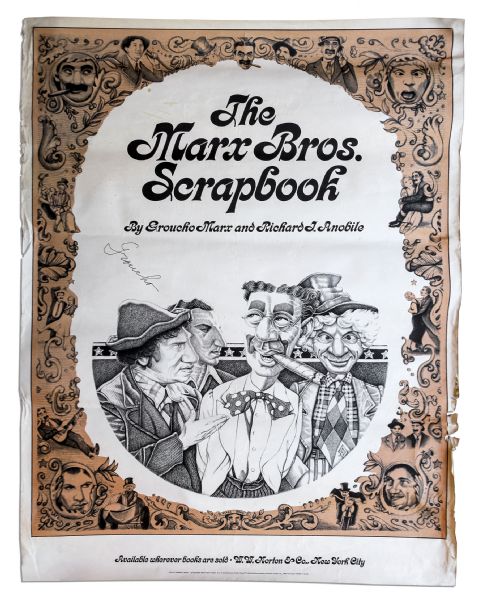 Ray Bradbury's Personally Owned Marx Brothers Poster Signed by Groucho Marx