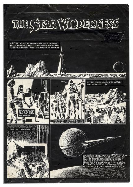Ray Bradbury Comic Cel Lot -- The Flying Machine & Martian Chronicles