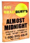 Two Giant Banners Personally Owned by Ray Bradbury -- From The Stage Productions of ''Leviathan 99'' and ''Almost Midnight''