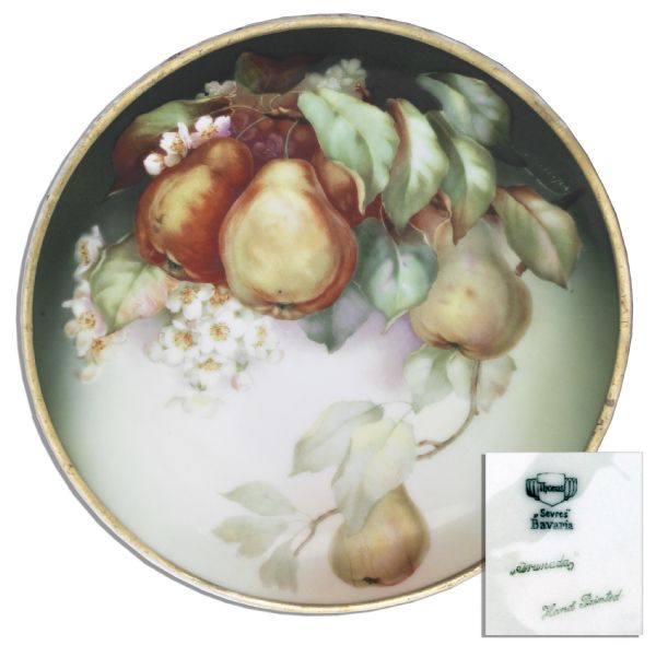 Ray Bradbury Personally Owned Lot of 14 Decorative Plates -- With Four J. Siquier Hand-Painted Ballooning Scene Plates