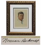 John F. Kennedys Portrait by Norman Rockwell -- Limited Edition of 200 Is Signed by Rockwell