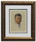 John F. Kennedy's Portrait by Norman Rockwell -- Limited Edition of 200 Is Signed by Rockwell