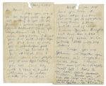 Sal Mineo Autograph Letter Signed -- Excellent Rebel Without a Cause Content -- Its a wonderful part for me so I want to give it all the time I have...