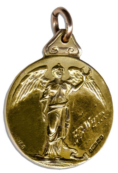 Scottish Football Alliance (Reserve League) Rangers Gold Winners Medal From the 1931 Season