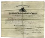 Chester A. Arthur Document Signed as President
