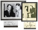 Pair of Presidential Signed Photos -- Jimmy Carter & Lyndon B. Johnson