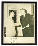Pair of Presidential Signed Photos -- Jimmy Carter & Lyndon B. Johnson