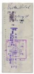 Madonna Signed Check From 1987 -- The Pop Superstar Makes the Check Out to Her Stylist for ''HAIR'' Services
