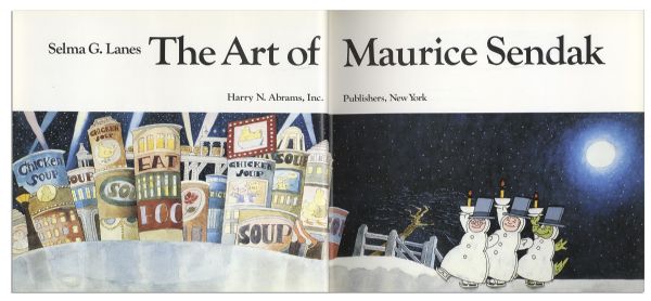 Maurice Sendak Signed First Edition of ''The Art of Maurice Sendak'' -- With Sendak's Hand-Drawing of One of the Wild Things Who Yells ''BOO!''