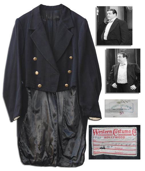 Lou Costello Tuxedo Jacket From ''The Naughty Nineties'' -- Where They Perform ''Who's on First?''