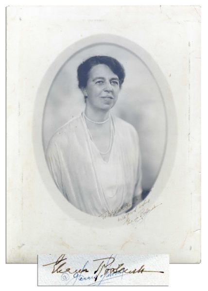 Signed Photograph of Eleanor Roosevelt -- Confident Pose and Clear Signature From the Influential First Lady