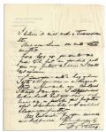 Captain Scott's Antarctic Photographer, Herbert Ponting Autograph Letter Signed -- ''...I have been engaged in such awfully interesting research and innovative work...''