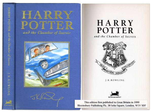 Rare Deluxe First U.K. Edition & First Printing of ''Harry Potter and the Chamber of Secrets''