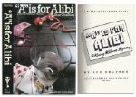 First Edition, First Printing of A is for Alibi -- The First Tome in Sue Graftons Wildly Popular Mystery Series
