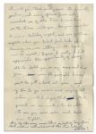 Iwo Jima Hero Rene Gagnon Autograph Letter Signed -- ''...one week isn't much to look forward to, but when I might be gone for a year...I guess that one week will mean an awful lot to us...''