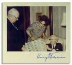 President Harry Truman $1 Bill Signed, in Homage to ''The Buck Stops Here!'' -- Scarce