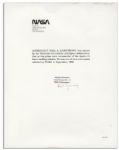 Neil Armstrong Signed 8'' x 10'' NASA Photo -- Uninscribed