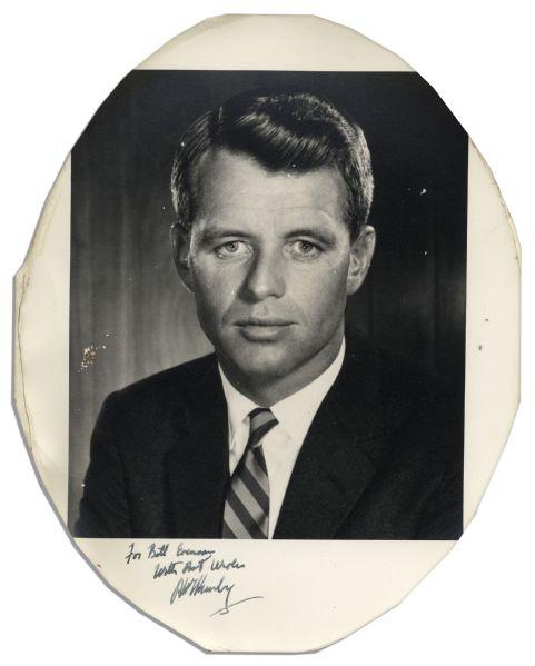 Robert Kennedy Signed & Inscribed Photo
