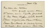 Edith Roosevelt Autograph Letter Signed