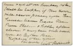 Edith Roosevelt Autograph Letter Signed