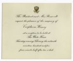 Theodore Roosevelt White House Invitation From 1905