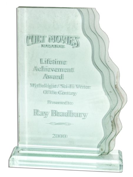 Ray Bradbury's Lifetime Achievement Award From Cult Movies Magazine