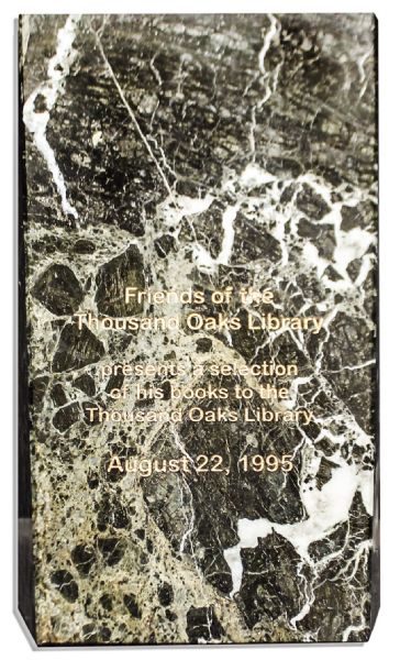 Ray Bradbury's Marble Award Trophy From the Thousand Oaks Library