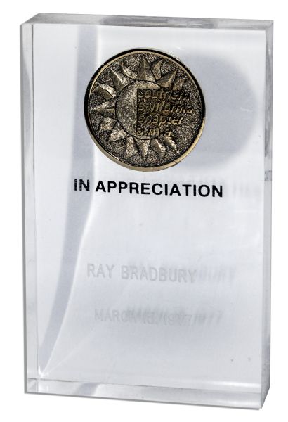 Ray Bradbury Award From the Southern California AMA