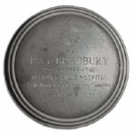 Ray Bradbury Personally Owned Verdugo Hills Hospital Award -- Lidded Box Handmade of Pewter
