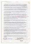 Ray Bradbury Signed Contract Pertaining to Publishing Rights For His Magnum Opus ''Fahrenheit 451''