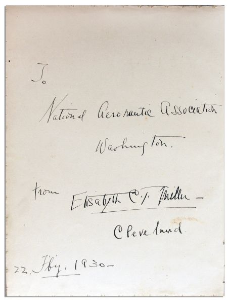 Amelia Earhart, R.E. Byrd & J.H. Doolittle Signed Guestbook at the NAA 1930 Conference -- Signed in Total by 27 Aviation Pioneers!