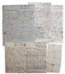 Lot of 5 Confederate Letters From KIA Soldier, James W. Anthony of the 11th Alabama -- 1 Civil War Dated Letter -- ...I volunteered...to fight for the rights of our lovely south...