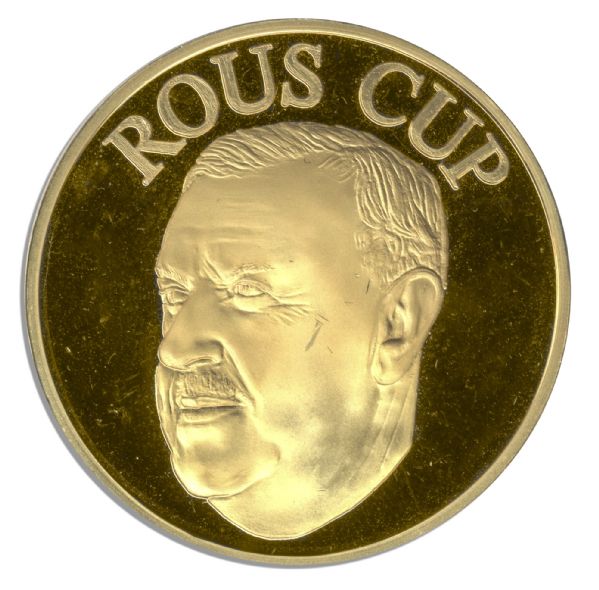Rous Cup Gold Medal Won by Former Manchester United Footballer Neil Webb -- Won While Playing for England in Its Annual Clash With Scotland