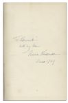 Eleanor Roosevelt Signed First Edition of Her Book, ''This I Remember''