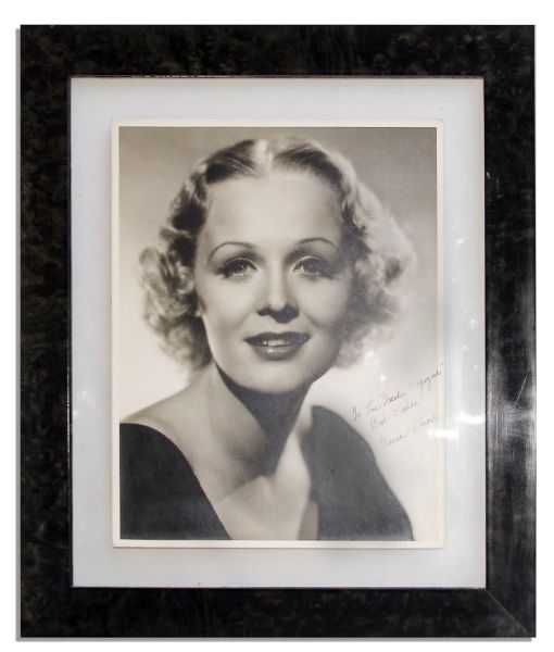 Assorted Lot of Hollywood Art -- Includes Photo Signed by Gloria Stuart & Painting Signed by Lillian Gish