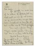 Rose Kennedy Autograph Letter Signed -- From Zurich to Her Maid in Hyannisport -- ''...There is no Place Better Than The Cape...''