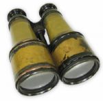 Letter Signed by Franklin D. Roosevelt, Thanking an American for His Donation of Binoculars for the WWI ''Eyes for the Navy'' Campaign -- Along With the Actual Binoculars Used in WWI