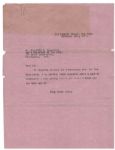 Letter Signed by Franklin D. Roosevelt, Thanking an American for His Donation of Binoculars for the WWI ''Eyes for the Navy'' Campaign -- Along With the Actual Binoculars Used in WWI